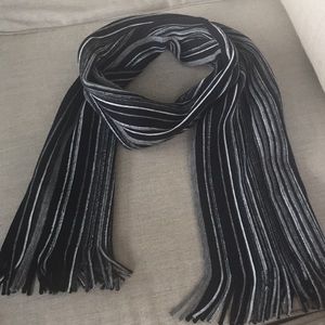 BOSS Hugo Boss men's faded Striped Scarf